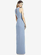 Rear View Thumbnail - Cloudy Sleeveless Chiffon Dress with Draped Front Slit