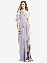 Alt View 1 Thumbnail - Moondance One-Shoulder Chiffon Dress with Draped Front Slit