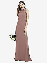 Alt View 1 Thumbnail - Sienna Bow-Neck Open-Back Trumpet Gown