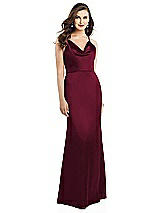 Alt View 2 Thumbnail - Cabernet Cowl-Neck Criss Cross Back Slip Dress