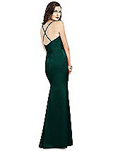 Alt View 3 Thumbnail - Evergreen Cowl-Neck Criss Cross Back Slip Dress