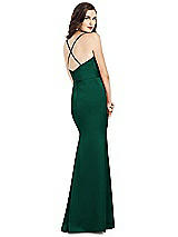 Alt View 3 Thumbnail - Hunter Green Cowl-Neck Criss Cross Back Slip Dress