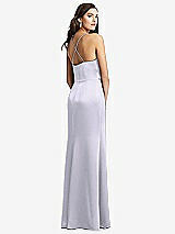 Rear View Thumbnail - Silver Dove Cowl-Neck Criss Cross Back Slip Dress