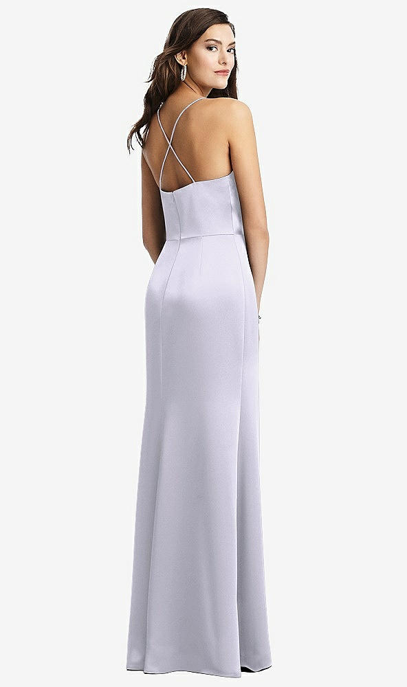 Back View - Silver Dove Cowl-Neck Criss Cross Back Slip Dress