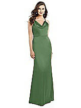 Alt View 2 Thumbnail - Vineyard Green Cowl-Neck Criss Cross Back Slip Dress