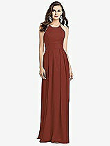 Alt View 1 Thumbnail - Auburn Moon Criss Cross Back Crepe Halter Dress with Pockets