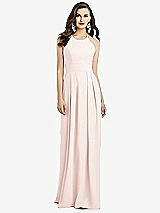 Alt View 1 Thumbnail - Blush Criss Cross Back Crepe Halter Dress with Pockets