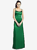 Front View Thumbnail - Shamrock Slim Spaghetti Strap V-Back Trumpet Gown