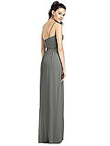 Rear View Thumbnail - Charcoal Gray Thread Bridesmaid UKTH017