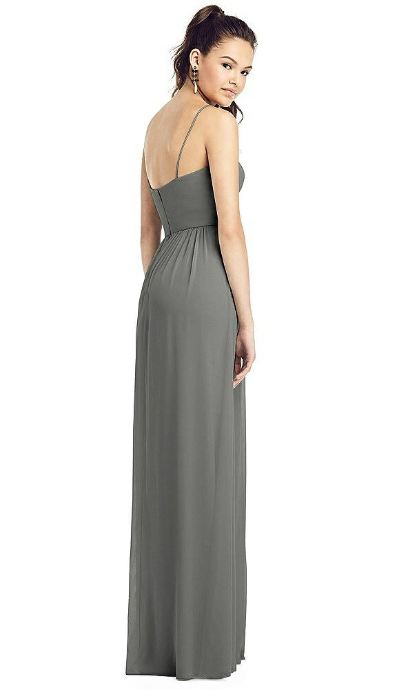 Back View - Charcoal Gray Thread Bridesmaid UKTH017