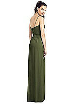 Rear View Thumbnail - Olive Green Thread Bridesmaid UKTH017