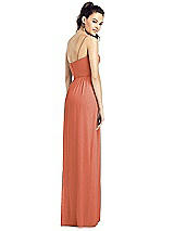 Rear View Thumbnail - Terracotta Copper Thread Bridesmaid UKTH017