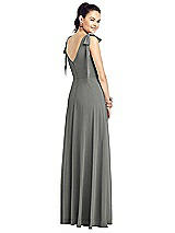 Rear View Thumbnail - Charcoal Gray Thread Bridesmaid UKTH018