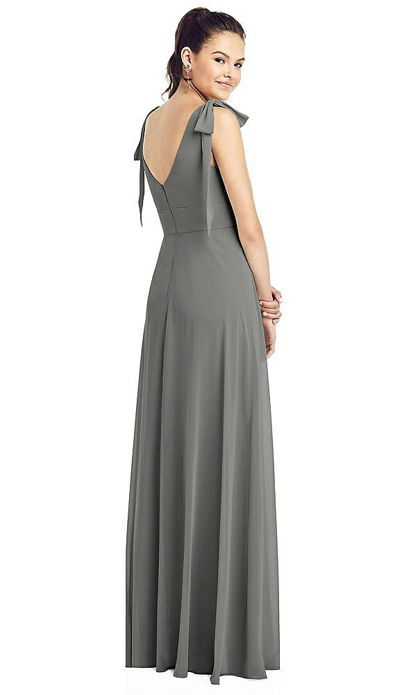 Back View - Charcoal Gray Thread Bridesmaid UKTH018