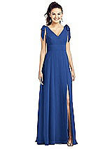 Front View Thumbnail - Classic Blue Thread Bridesmaid UKTH018