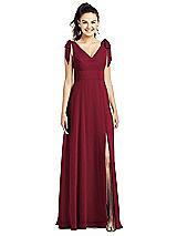 Front View Thumbnail - Burgundy Thread Bridesmaid UKTH018