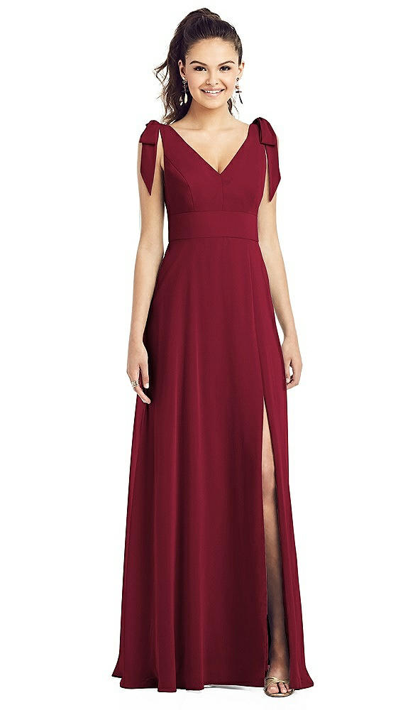 Front View - Burgundy Thread Bridesmaid UKTH018