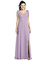 Front View Thumbnail - Pale Purple Thread Bridesmaid UKTH018