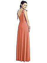 Rear View Thumbnail - Terracotta Copper Thread Bridesmaid UKTH018