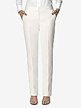 Front View Thumbnail - Ivory Women's Ivory Tuxedo Trouser