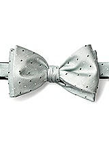 Side View Thumbnail - Willow/vineyard Green/ivory Modern Polka Dot Self-Tie Bow-Tie