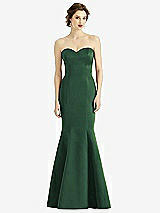 Front View Thumbnail - Hampton Green Sweetheart Strapless Satin Mermaid Dress