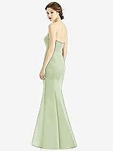 Rear View Thumbnail - Limeade Sweetheart Strapless Satin Mermaid Dress