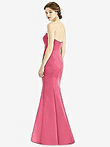 Rear View Thumbnail - Punch Sweetheart Strapless Satin Mermaid Dress