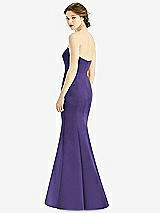 Rear View Thumbnail - Regalia - PANTONE Ultra Violet Sweetheart Strapless Satin Mermaid Dress