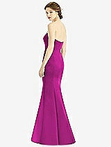 Rear View Thumbnail - American Beauty Sweetheart Strapless Satin Mermaid Dress