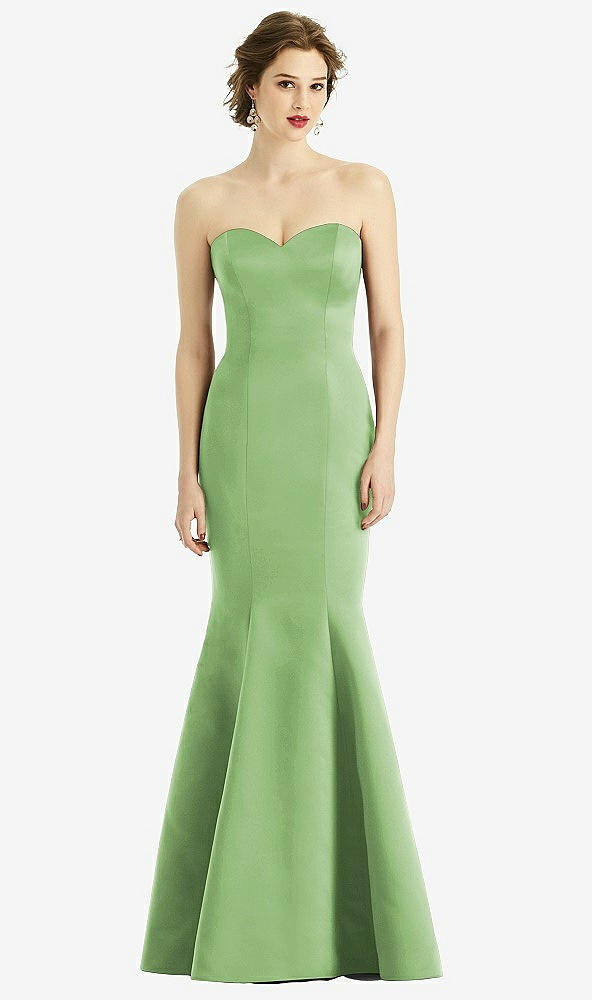 Front View - Apple Slice Sweetheart Strapless Satin Mermaid Dress