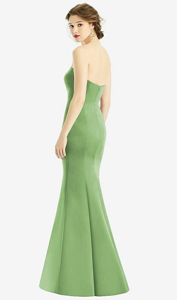 Back View - Apple Slice Sweetheart Strapless Satin Mermaid Dress