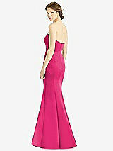 Rear View Thumbnail - Azalea Sweetheart Strapless Satin Mermaid Dress