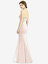 Rear View Thumbnail - Blush Sweetheart Strapless Satin Mermaid Dress