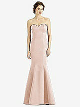 Front View Thumbnail - Cameo Sweetheart Strapless Satin Mermaid Dress