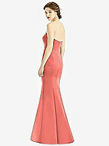 Rear View Thumbnail - Ginger Sweetheart Strapless Satin Mermaid Dress