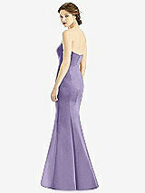 Rear View Thumbnail - Passion Sweetheart Strapless Satin Mermaid Dress