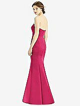 Rear View Thumbnail - Posie Sweetheart Strapless Satin Mermaid Dress