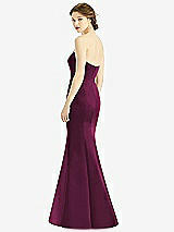 Rear View Thumbnail - Ruby Sweetheart Strapless Satin Mermaid Dress