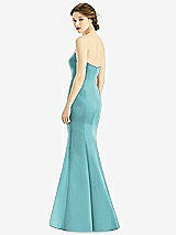 Rear View Thumbnail - Spa Sweetheart Strapless Satin Mermaid Dress