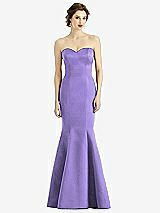 Front View Thumbnail - Tahiti Sweetheart Strapless Satin Mermaid Dress