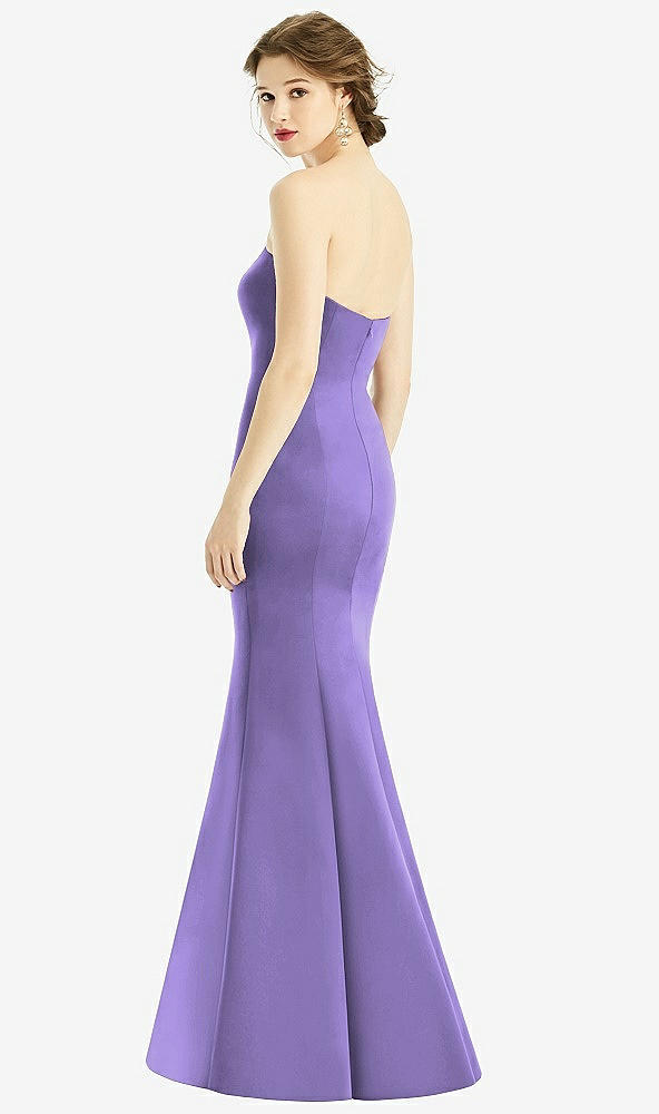 Back View - Tahiti Sweetheart Strapless Satin Mermaid Dress