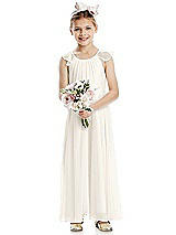 Front View Thumbnail - Ivory Flower Girl Dress FL4070