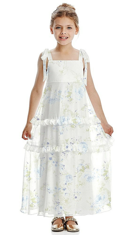 Front View - Bleu Garden Flower Girl Dress FL4071