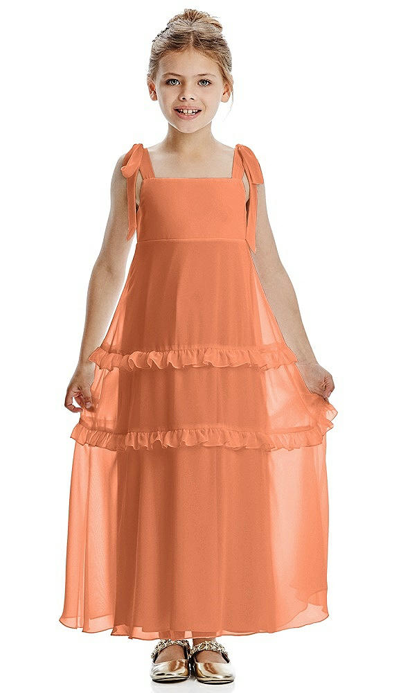 Front View - Sweet Melon Flower Girl Dress FL4071