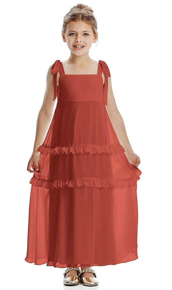 Front View - Amber Sunset Flower Girl Dress FL4071