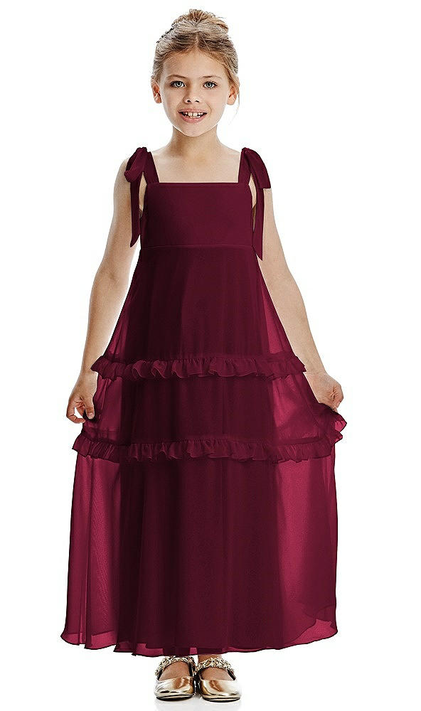 Front View - Cabernet Flower Girl Dress FL4071