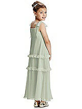 Rear View Thumbnail - Celadon Flower Girl Dress FL4071