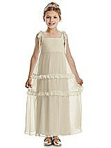 Front View Thumbnail - Champagne Flower Girl Dress FL4071