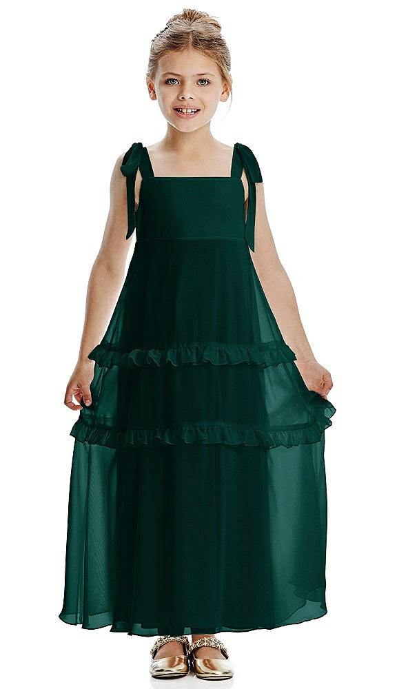 Front View - Evergreen Flower Girl Dress FL4071